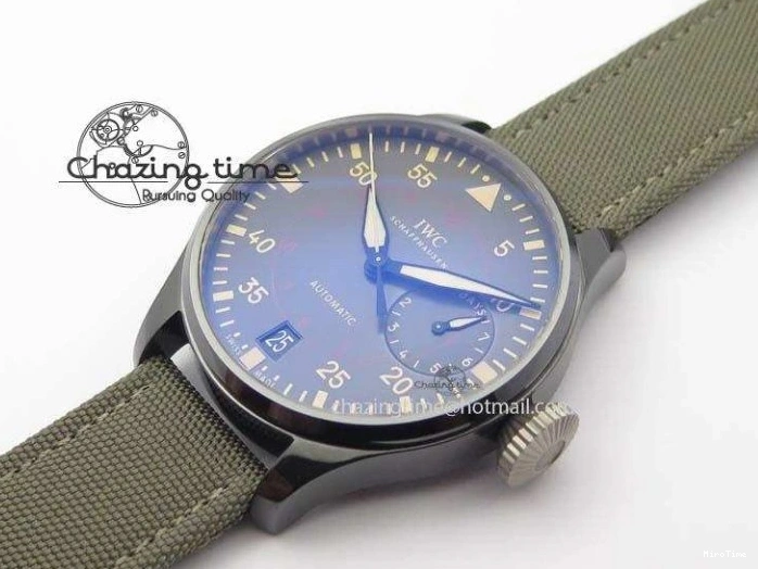 MIROTIME 0331 Chic Big Pilot Real PR IW501902 Real Ceramic ZF 1:1 Best Edition On Nylon Strap A 7275